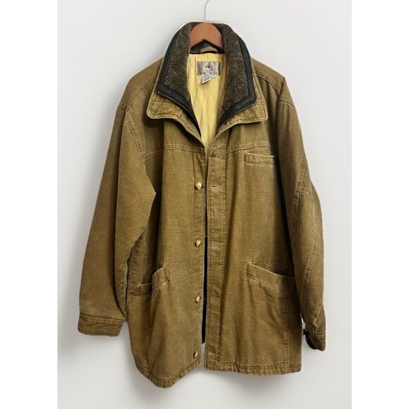 THE TERRITORY AHEAD Men’s Lined Barn Chore Jacket Coat Size XL Brown - Picture 1 of 8